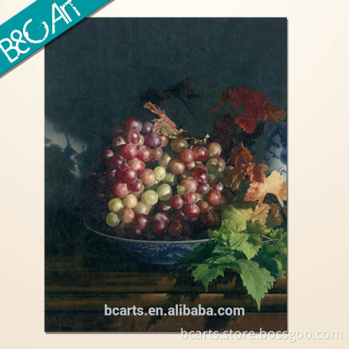 Painting with fruits design of sweet grapes